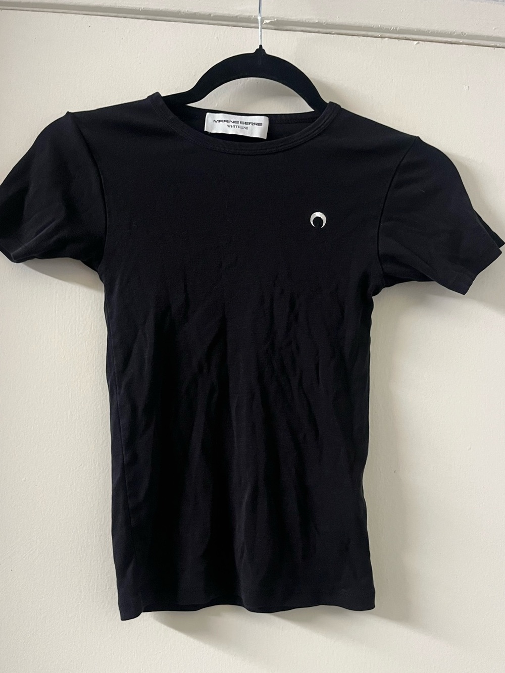 Marine Serre Black Minifit Moon T Shirt Size XS